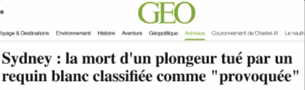 « Provoquée ou pas : la question débile concernant les morsures de requins… »