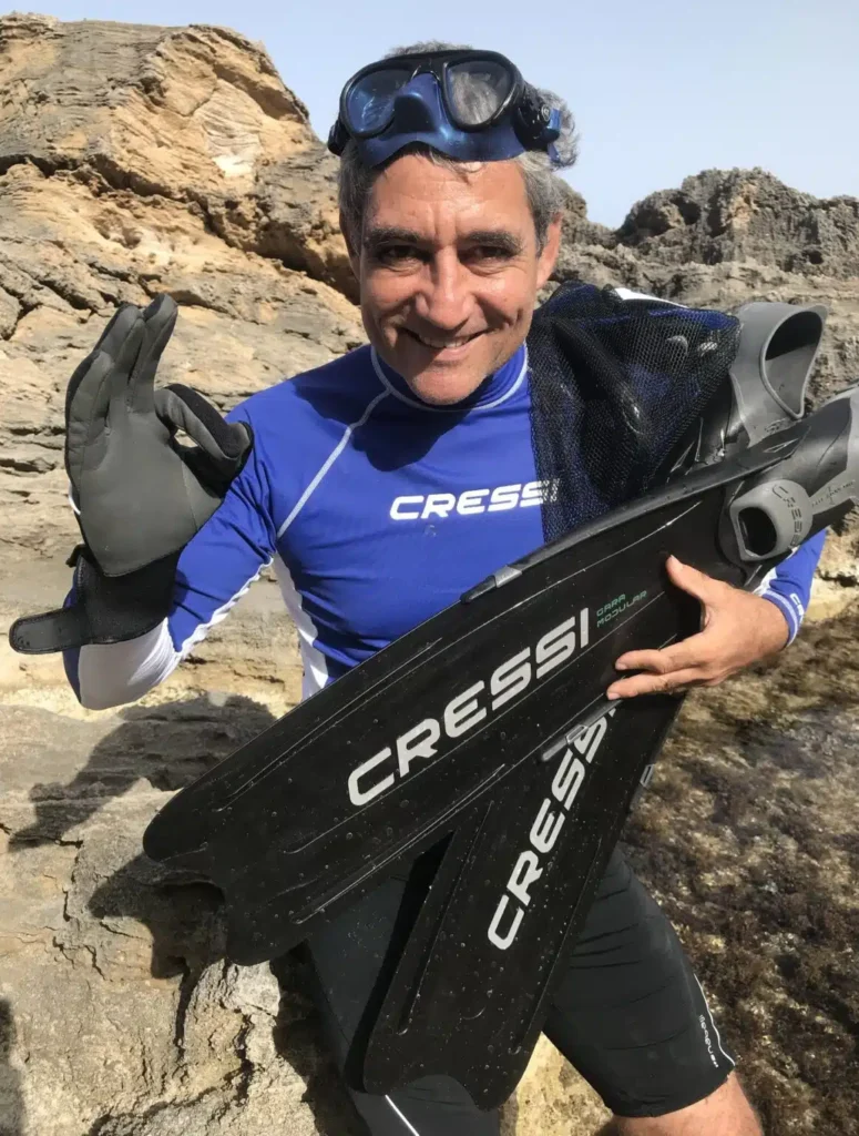 Professional freediver — Eric Clua